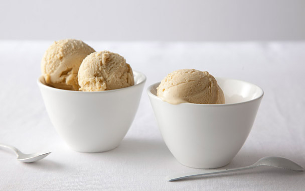 Porcini and Honey Ice Cream