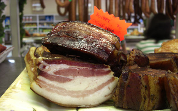 double-smoked bacon
