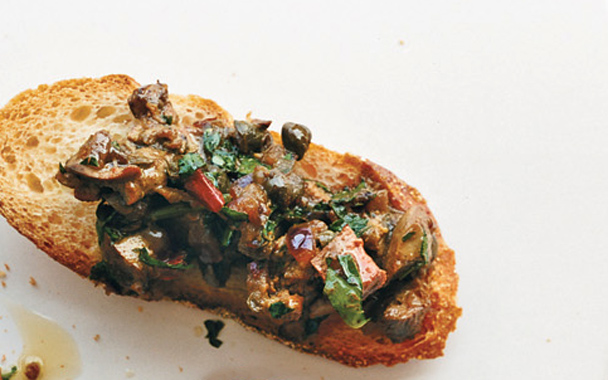 chicken-liver crostini