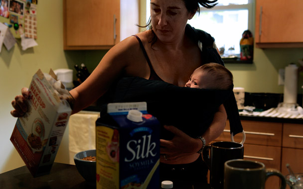 cooking with a kid