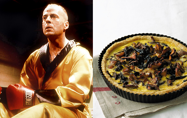 bruce willis and mushroom tart