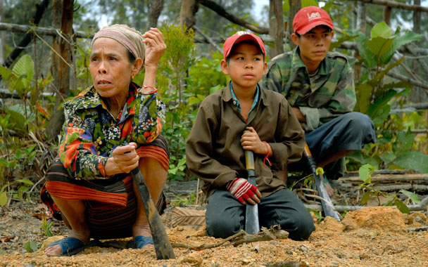 Laos farmers