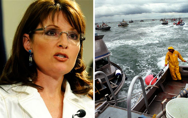 Sarah Palin and Alaskan salmon