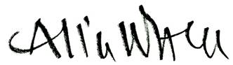 Alice Waters signature