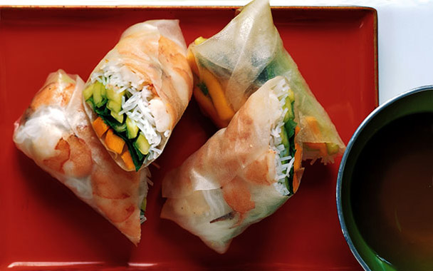 Mango Shrimp Summer Rolls