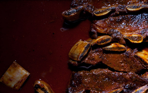 Short Ribs with Coffee Ancho Sauce