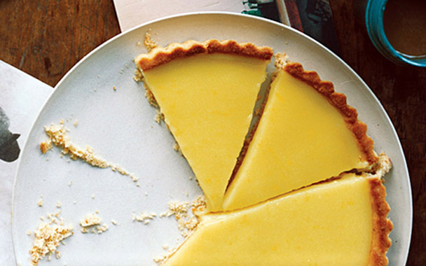 Lemon Curd Tart with Olive Oil