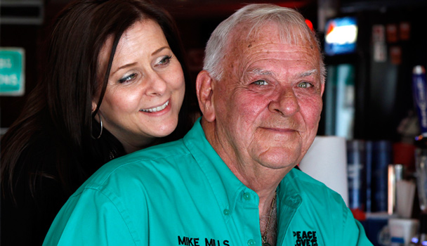 Barbecue Master Mike Mills with Daughter Amy