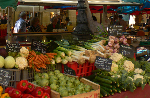The Place Richelme market in Aix-en-Provence