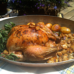 Chicken Roasted with Garlic Cloves