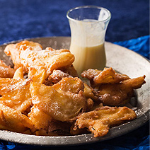 Apple Fritters with Orange Glaze