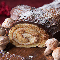 Tiramisu Yule Log