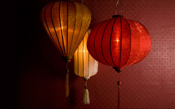 silk lanterns