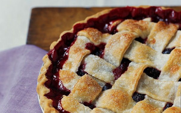 Lattice-Top Blackberry Pie