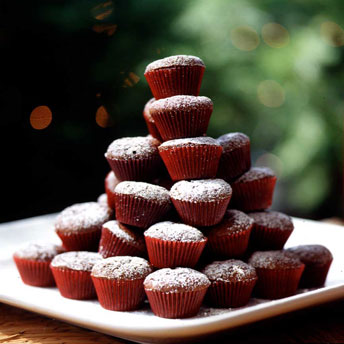 Mini Brownie Cupcakes