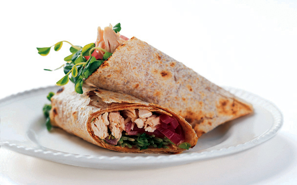 Turkey Wraps with Chipotle Mayonnaise