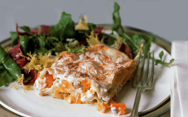 Butternut Squash and Hazelnut Lasagne