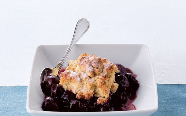 sweet cherry cobbler