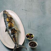 grilled whole mackerel