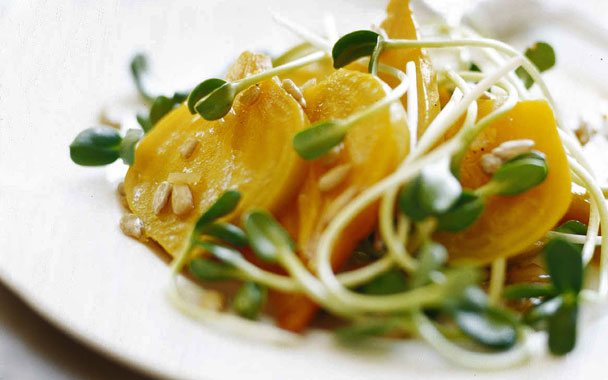 Golden Beet and Sunflower Salad