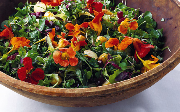 Baby Greens with Roasted Beets and Potatoes