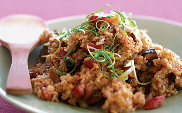 Sticky Rice with Chinese Sausage