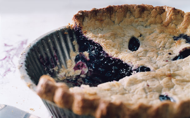 Deep-Dish Wild Blueberry Pie