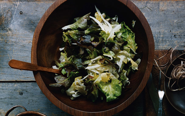 Escarole, Fennel, and Oak-Leaf Salad 