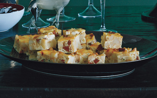 Chorizo and Potato Spanish Tortilla Bites