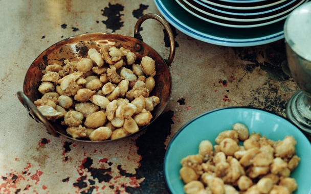 Rose-Water Candied Peanuts