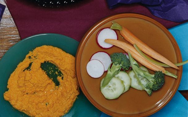 Ginger Carrot Dip with Crudités