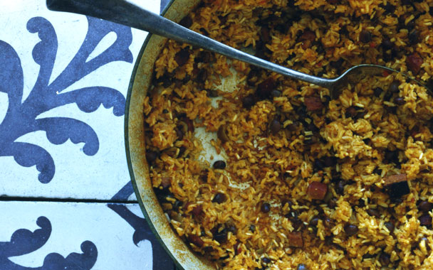 Yellow Rice with Pigeon Peas