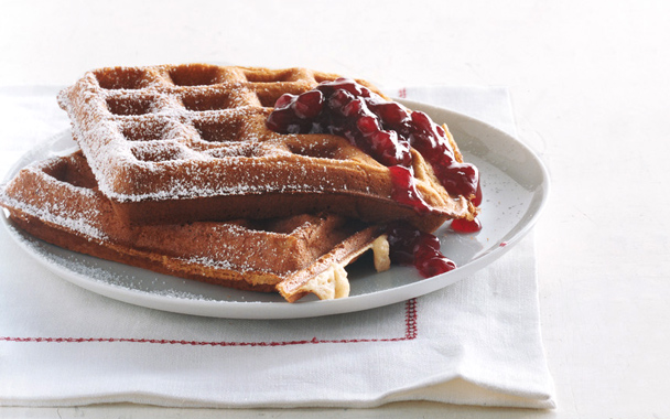 Cardamom Sour-Cream Waffles