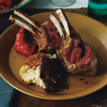 Rack of Lamb With Swiss Chard