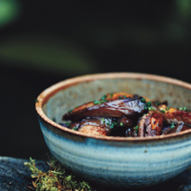 Spicy Glazed Eggplant