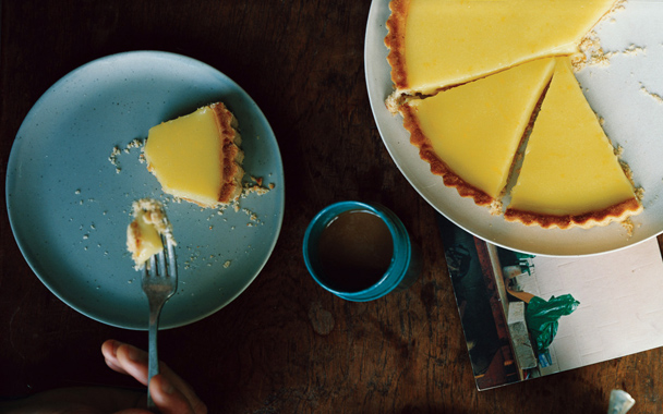 Lemon Curd Tart with Olive Oil