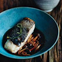 Black Cod with Mushrooms and Sansho Pepper