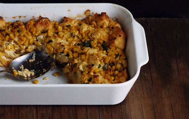 Bread Pudding with Corn