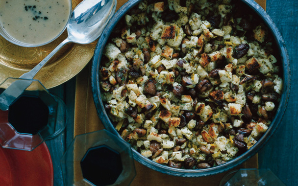 Chestnut, Leek, and Apple Stuffing