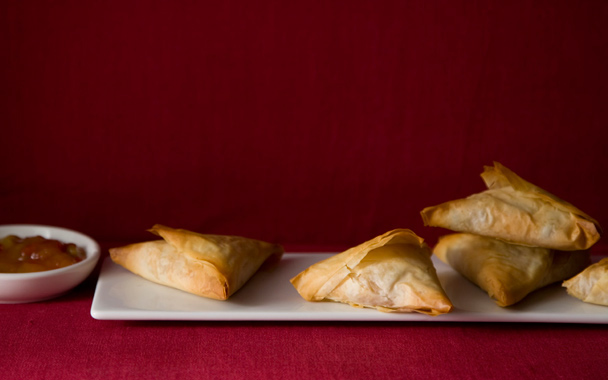 Potato Samosa Phyllo Triangles