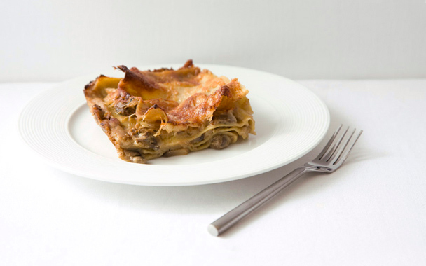 mushroom lasagne