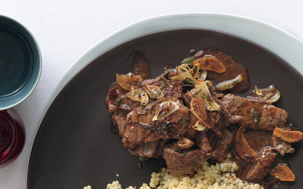 Sautéed Beef with White Wine and Rosemary