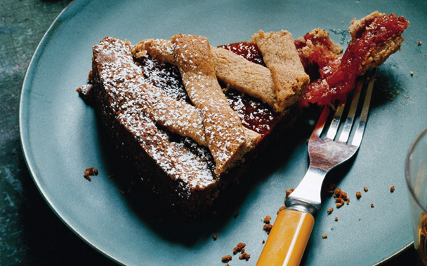 Apricot Almond Linzertorte