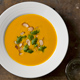curried carrot almond soup