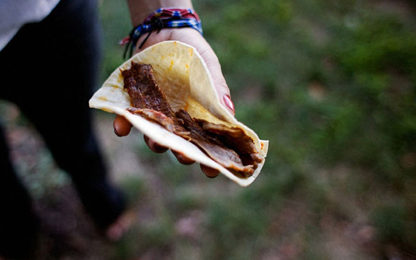 grilled beef and pork taquitos