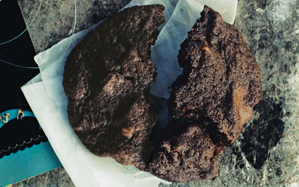 cherry double-chocolate cookies