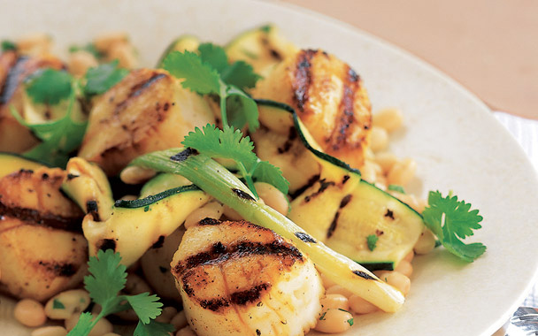 grilled scallops