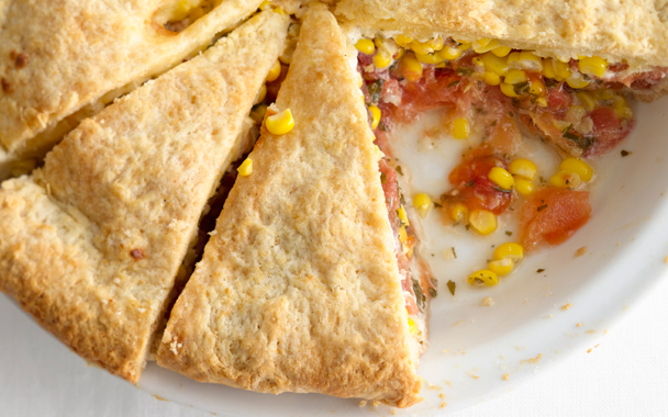 tomato and corn pie