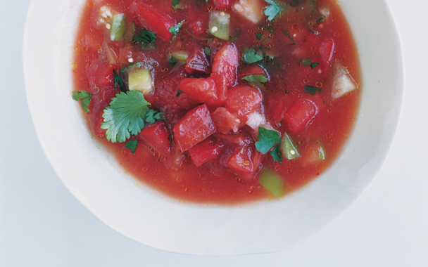 tomato and tomatillo gazpacho