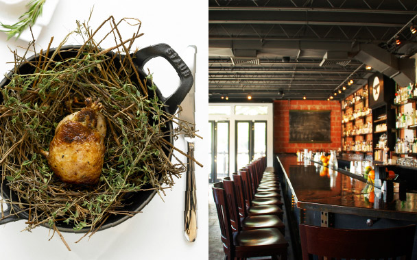 quail in hay from bina restaurant and anvil restaurant 